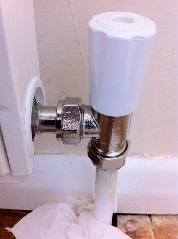 Replace radiator valve without draining system